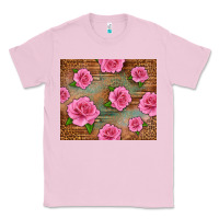 Bubblegum Pink Western Pink Roses Classic Tee - LillyAllenDesigns