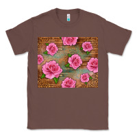Chestnut Western Pink Roses Classic Tee - LillyAllenDesigns