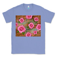Colony Blue Western Pink Roses Classic Tee - LillyAllenDesigns