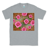 Heather Grey Western Pink Roses Classic Tee - LillyAllenDesigns