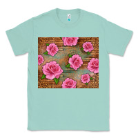 Seafoam Western Pink Roses Classic Tee - LillyAllenDesigns