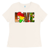 Bone love melanin with african map Ladies Tee - texasbilliewilder