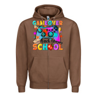 Chestnut game over back to school Zipper Hoodie - NancyCooperArtShop