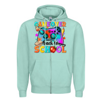 Seafoam game over back to school Zipper Hoodie - NancyCooperArtShop