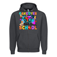 Smoke game over back to school Zipper Hoodie - NancyCooperArtShop