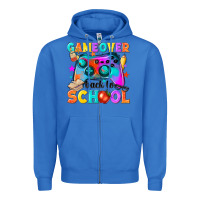 True Royal game over back to school Zipper Hoodie - NancyCooperArtShop