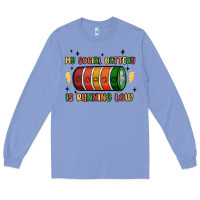 Colony Blue social battery Long Sleeve Tee - MaliasSmallBusiness