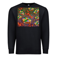 Black mardi gras king cake and crawfish Premium Sweatshirt - RanaPortraitStore