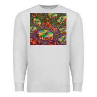 Dove Grey mardi gras king cake and crawfish Premium Sweatshirt - RanaPortraitStore