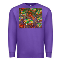 Purple mardi gras king cake and crawfish Premium Sweatshirt - RanaPortraitStore