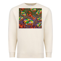 Sandshell mardi gras king cake and crawfish Premium Sweatshirt - RanaPortraitStore