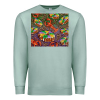 Seafoam mardi gras king cake and crawfish Premium Sweatshirt - RanaPortraitStore