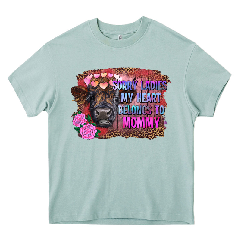 Sorry Ladies My Heart Belongs To Mommy Highland Calf Heavy Core Tee by RanaPortraitStore | Teevron