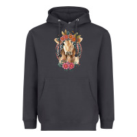 Smoke flower cow Heavyweight Hoodie - Jasminsmagicworld
