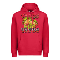 Cardinal Tacos Before Vatos Premium Hoodie - texasbilliewilder