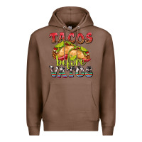 Chestnut Tacos Before Vatos Premium Hoodie - texasbilliewilder
