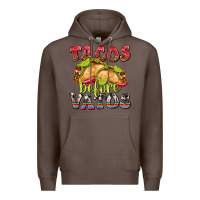 Coffee Tacos Before Vatos Premium Hoodie - texasbilliewilder