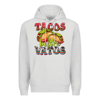 Dove Grey Tacos Before Vatos Premium Hoodie - texasbilliewilder