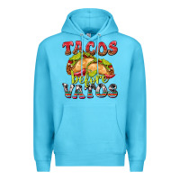 Ocean Blue Tacos Before Vatos Premium Hoodie - texasbilliewilder