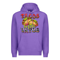 Purple Tacos Before Vatos Premium Hoodie - texasbilliewilder