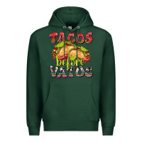Sports Green Tacos Before Vatos Premium Hoodie - texasbilliewilder