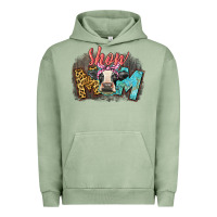 Pigment Oil Green Show mom cow Urban Hoodie - CowGirlArtShop
