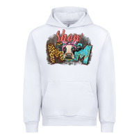 White Show mom cow Urban Hoodie - CowGirlArtShop