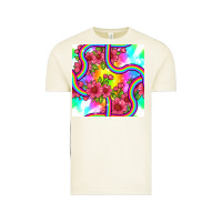 Vintage Arctic tie dye floral seamless pattern Vintage Tee - BundleAndBundleShop