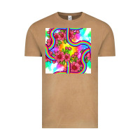 Vintage Camel tie dye floral seamless pattern Vintage Tee - BundleAndBundleShop