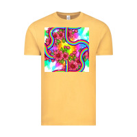 Tie Dye Floral Seamless Pattern Vintage Tee | Teevron
