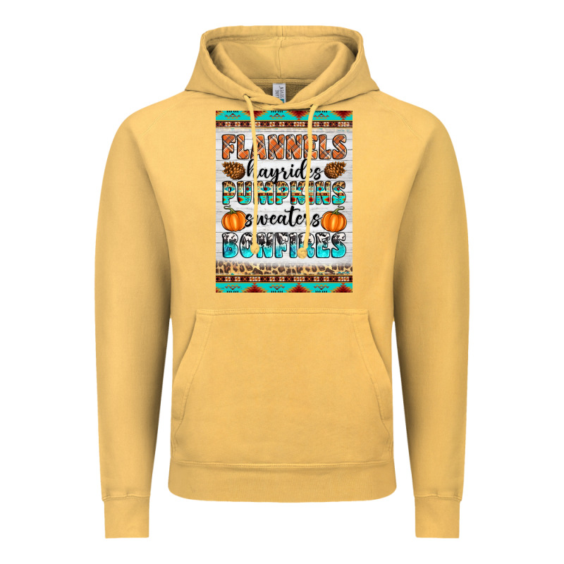 Flannels Hayrides Pumpkins Sweaters Bonfires Vintage Hoodie by Artiststas | Teevron