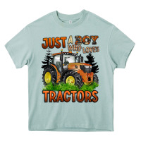 Arona just a boy who loves tractors Heavy Core Tee - BarkalooDesign