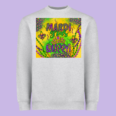 Mardi Gras Queen Heavyweight Sweatshirt Designed By Artiststas