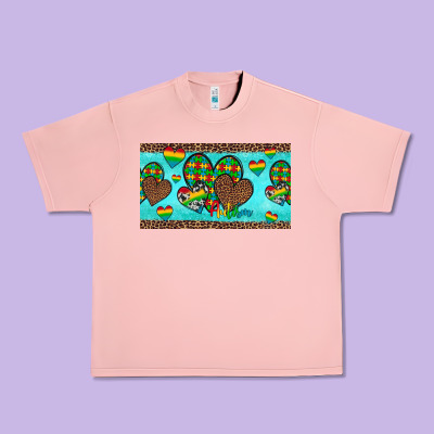 Western Hearts Autism Cup Urban Heavy Tee Designed By Artiststas