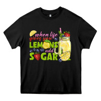 Black when life gives you lemons add sugar tbw Heavy Core Tee - texasbilliewilder