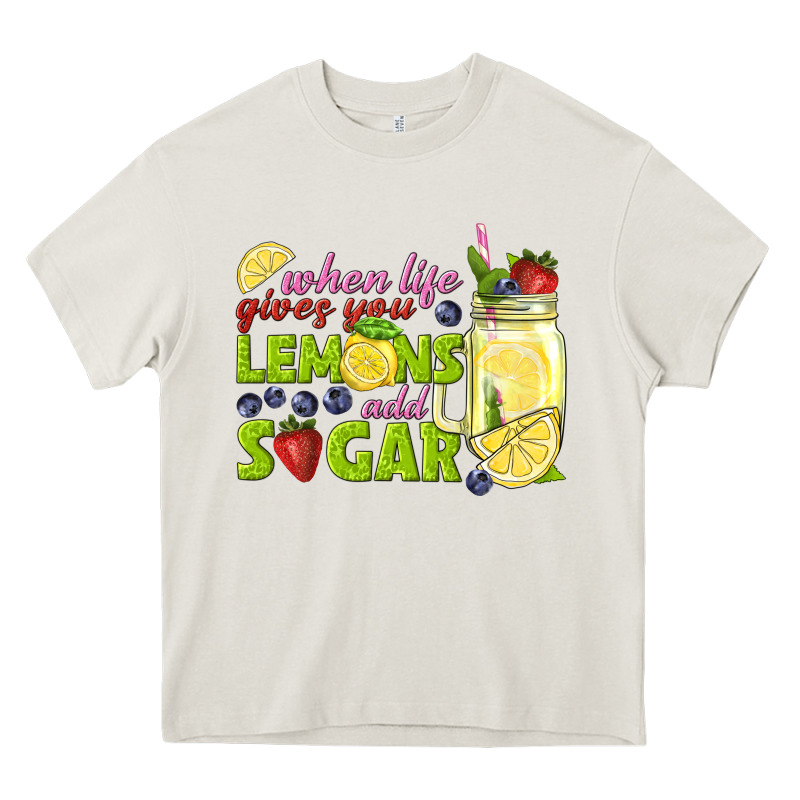 When Life Gives You Lemons Add Sugar Tbw Heavy Core Tee by texasbilliewilder | Teevron