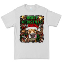 Dove Grey merry christmas heifer with cowbells Premium Tee - RanaPortraitStore