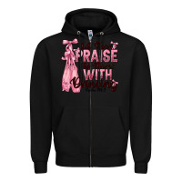 Black let them praise his name with dancing Zipper Hoodie - NancyCooperArtShop