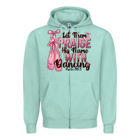 Seafoam let them praise his name with dancing Zipper Hoodie - NancyCooperArtShop