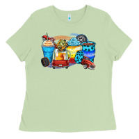 Matcha truck coffee cups Ladies Tee - Zillion Design Studio