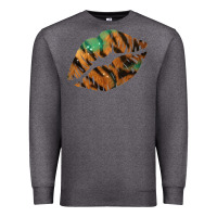 Charcoal Heather Tiger Lips Premium Sweatshirt - Bettercallsaul