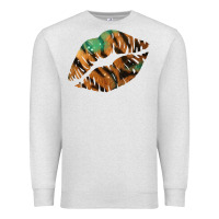 Oatmeal Heather Tiger Lips Premium Sweatshirt - Bettercallsaul