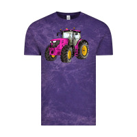 Cloud Purple western farm tractor pink Vintage Tee - Artiststas