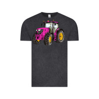 Vintage Black western farm tractor pink Vintage Tee - Artiststas