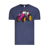 Western Farm Tractor Pink Vintage Tee | Teevron