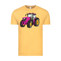 Vintage Mustard western farm tractor pink Vintage Tee - Artiststas