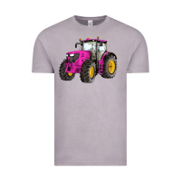 Vintage Zinc western farm tractor pink Vintage Tee - Artiststas