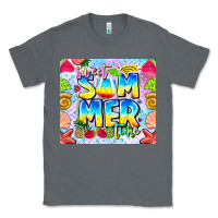 Charcoal Heather Sweet Summer Time Classic Tee - CowhideDigitalArt