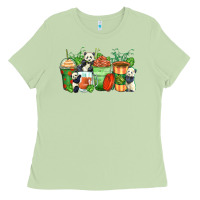 Matcha panda coffee cups Ladies Tee - Zillion Design Studio