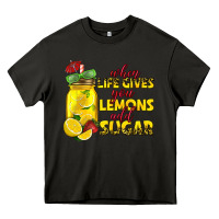 Asphalt when life gives you lemons add sugar Heavy Core Tee - texasbilliewilder